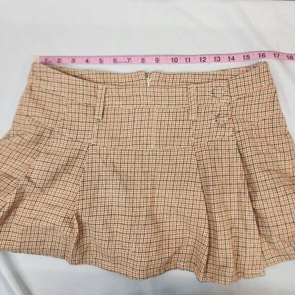 Free People Size 12 Women's Serena Micro Skort Plaid Flanel - Picture 4 of 11